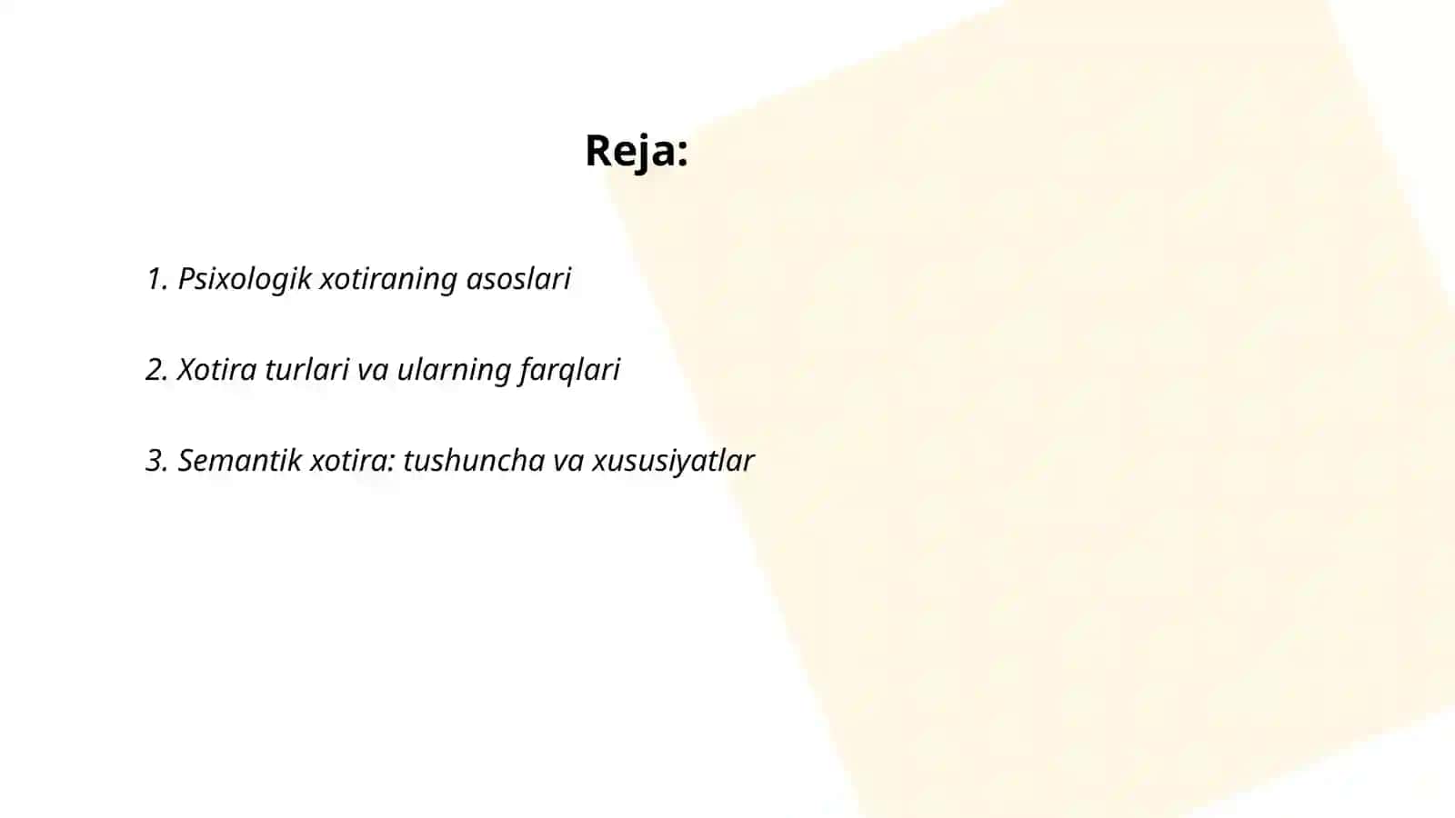 Psixologik Xotira 2