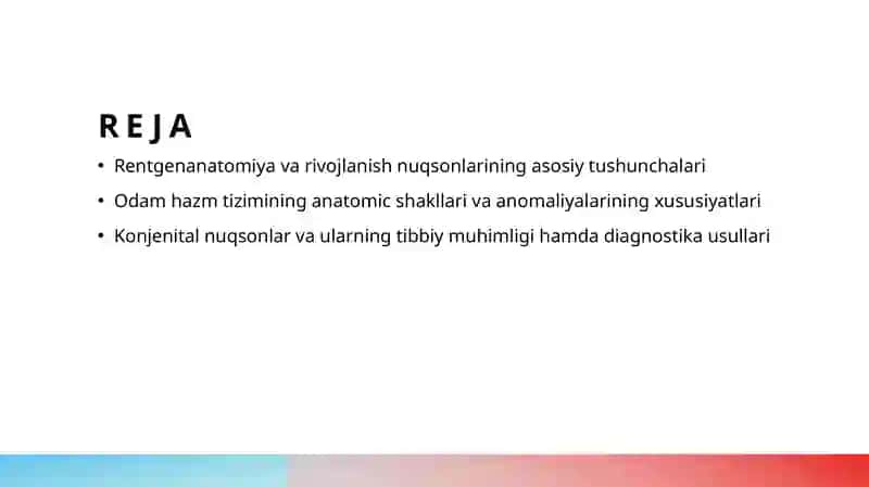 Hazma’zolarining rentgenanatomiyasi 2
