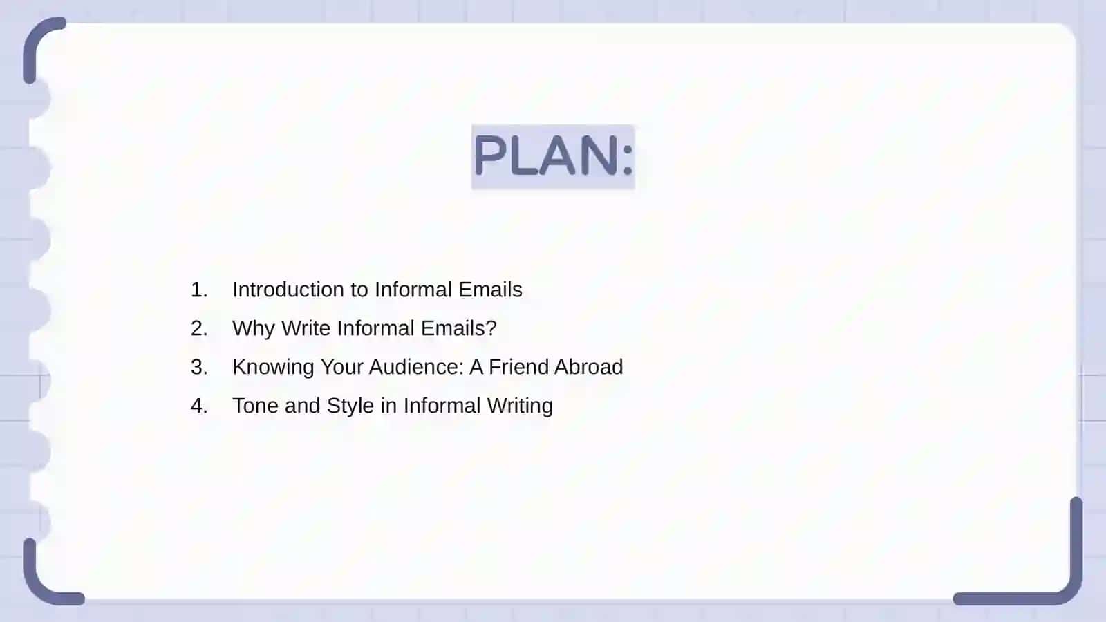 Informal Emails Writing 2