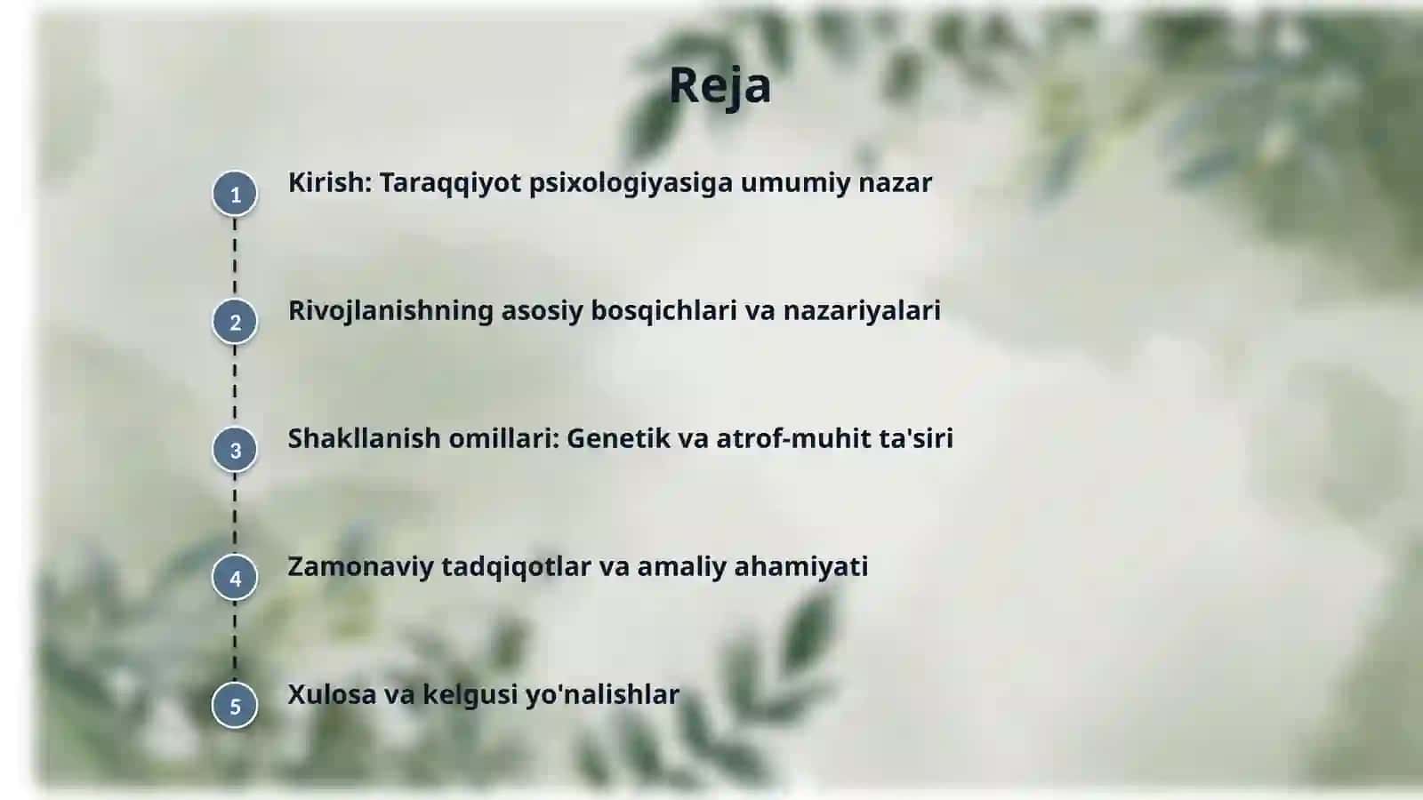 Taraqqiyot psixologiyasi 2