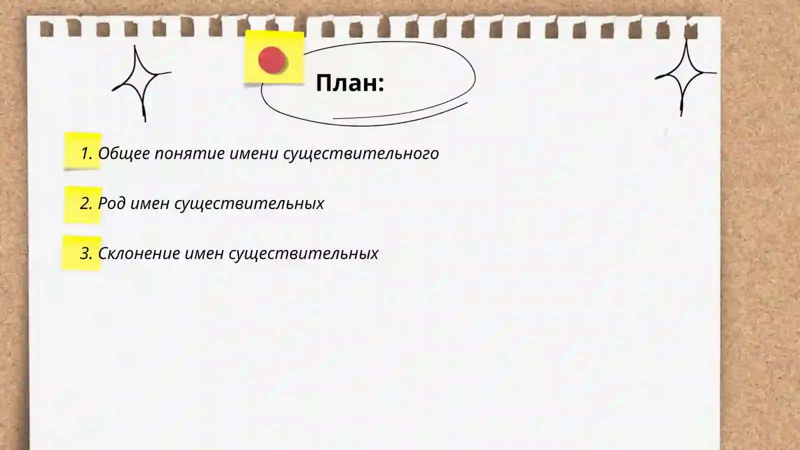 Общее понятие имени существительного 2