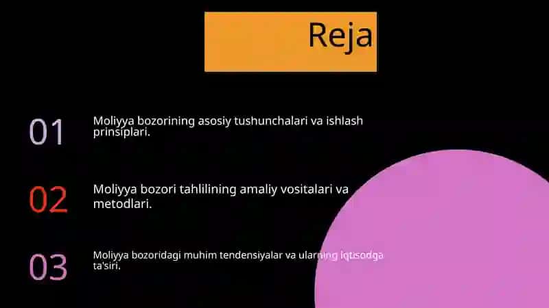 Moliya bozori tahlili 2