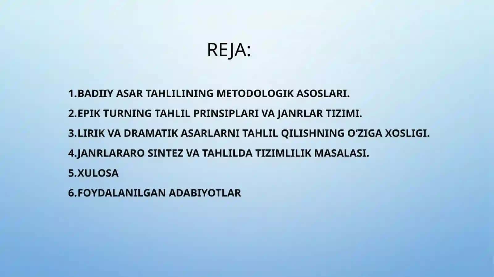 Badiiy asar tahlili: tur va xususiyatlarini hisobga olish 2