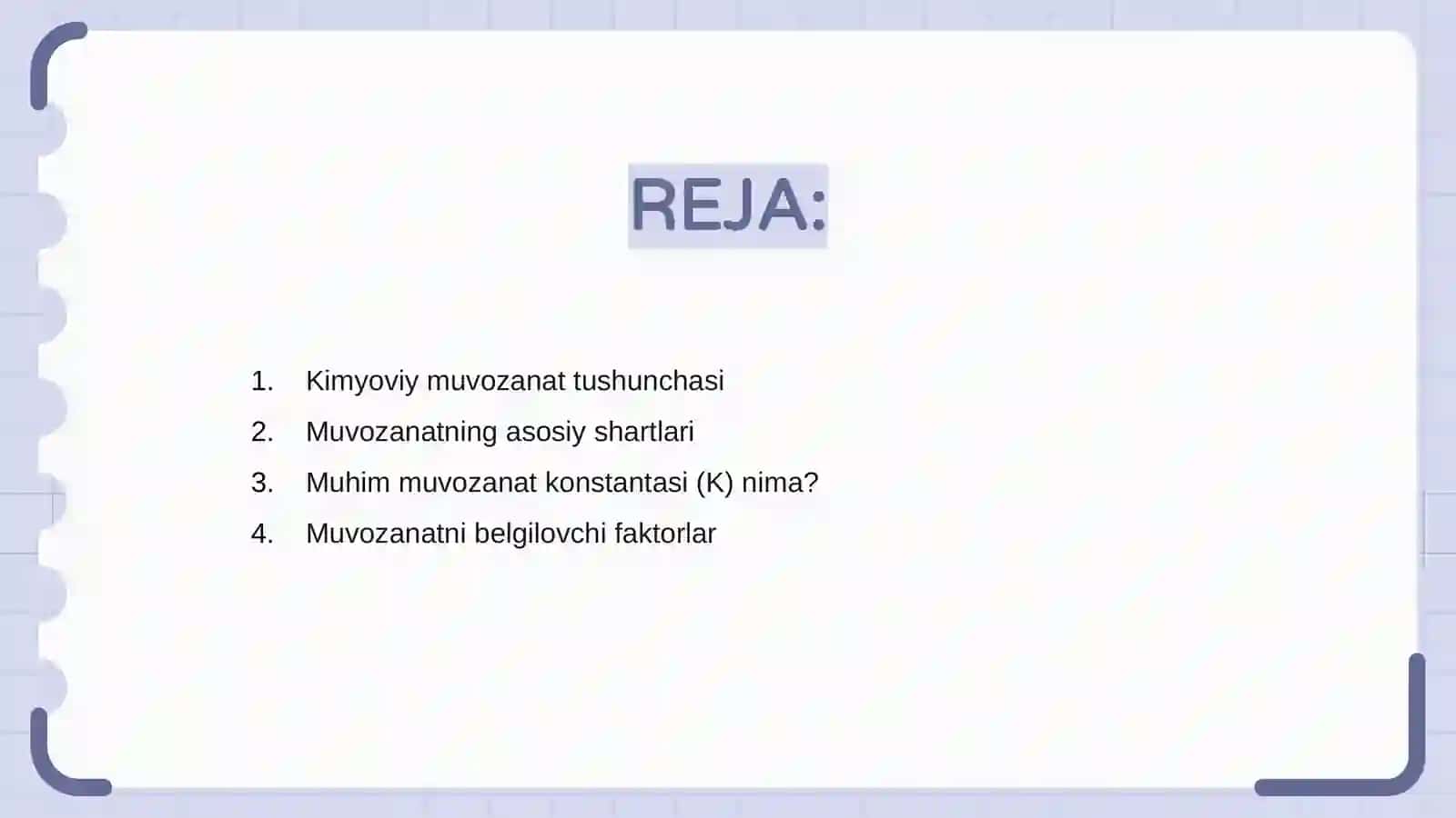 Kimyoviy muvozanat 2
