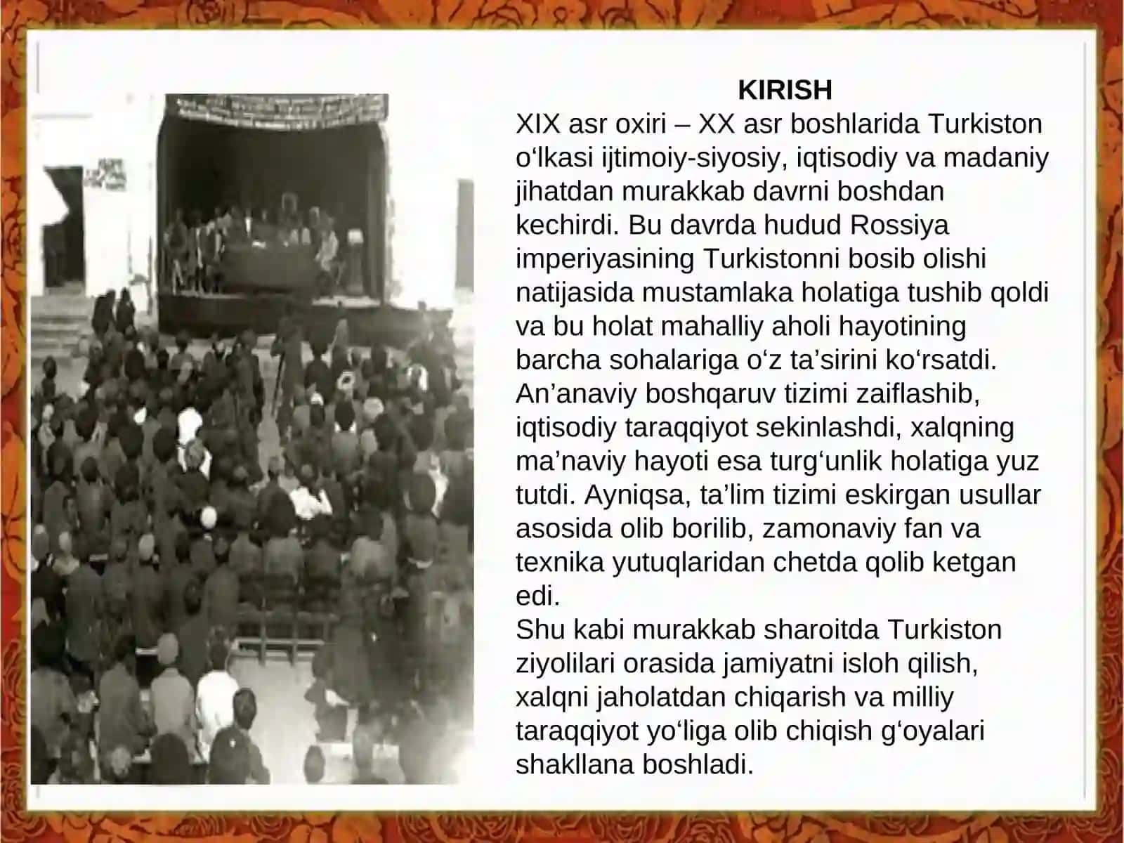 Turkiston jadidlari faoliyati 2