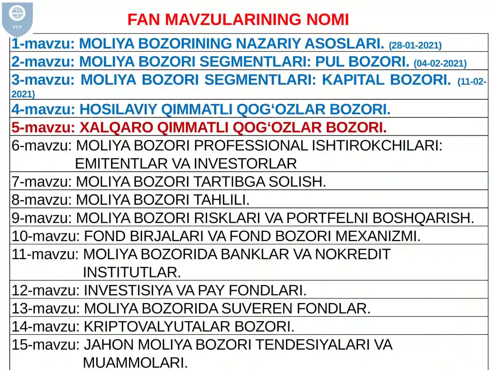 XALQARO QIMMATLI QOG‘OZLAR BOZORI 2