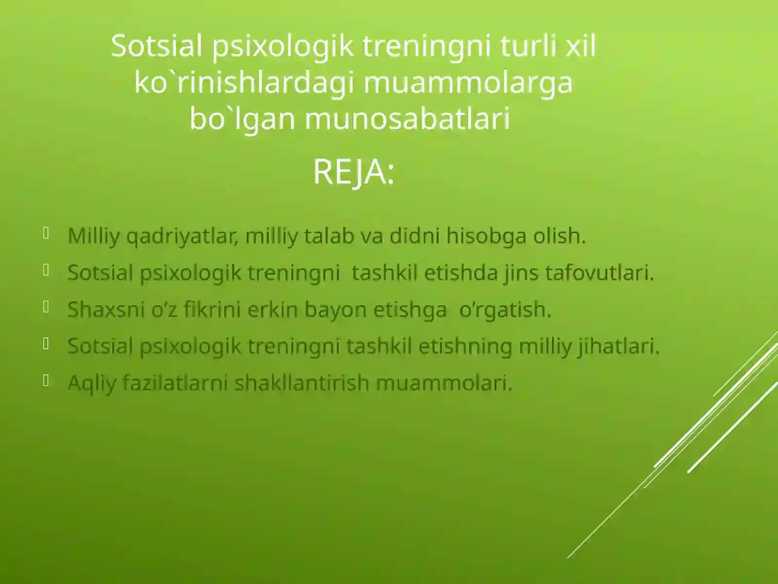 AMALIY PSIXOLOGIYA YO’NALISHI 2