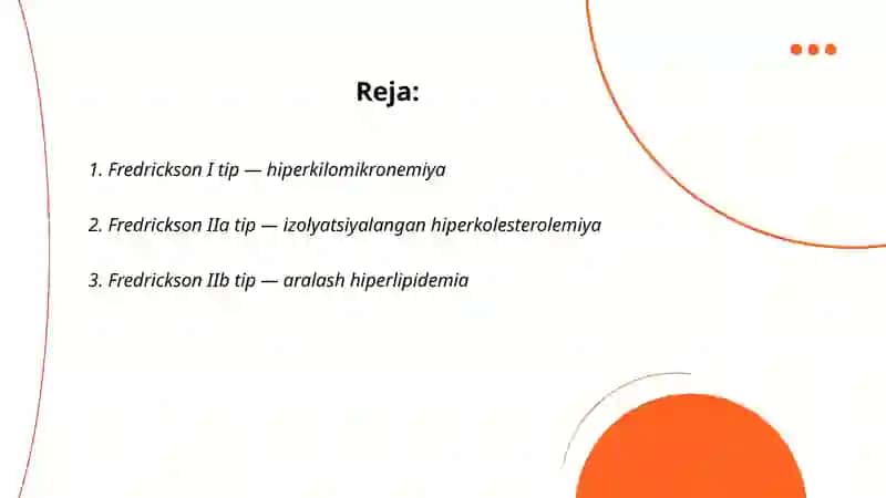 Dislipoproteinemiya turlari 2
