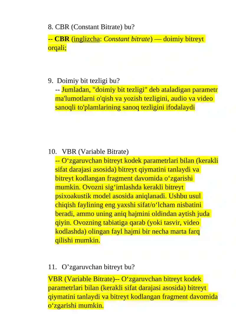 Siqish texnologiyasi 2