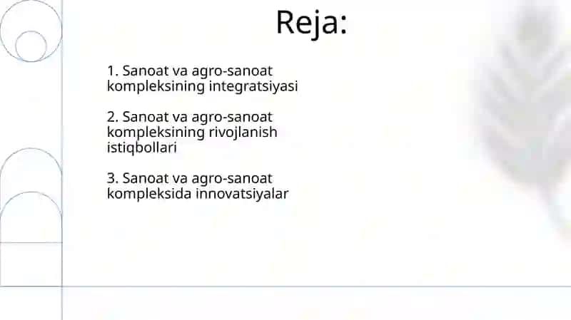 Sanoat va agrosanoat majmuasi 2