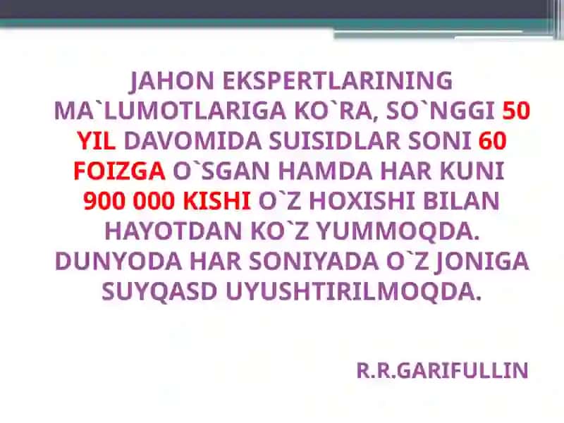 Autoagressiv xulq-atvor psixologiyasi 2