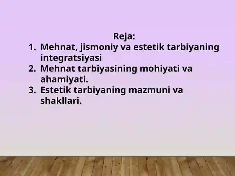 Oʻquvchilarning Mehnati: Jismoniy va Estetik Tarbiya Asoslari 2