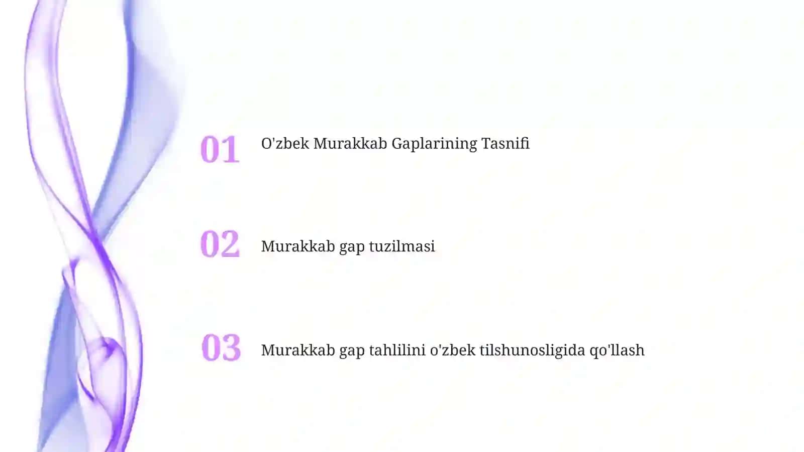 O'zbek Murakkab Gaplarining Tasnifi 2