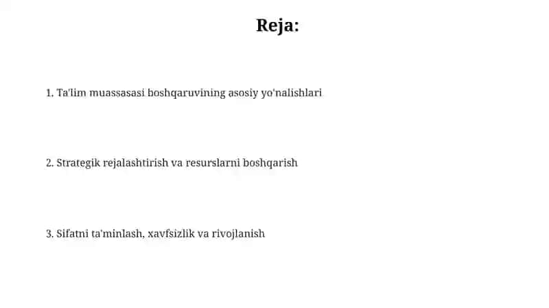 Taʼlim muassasasimenejmenti 2