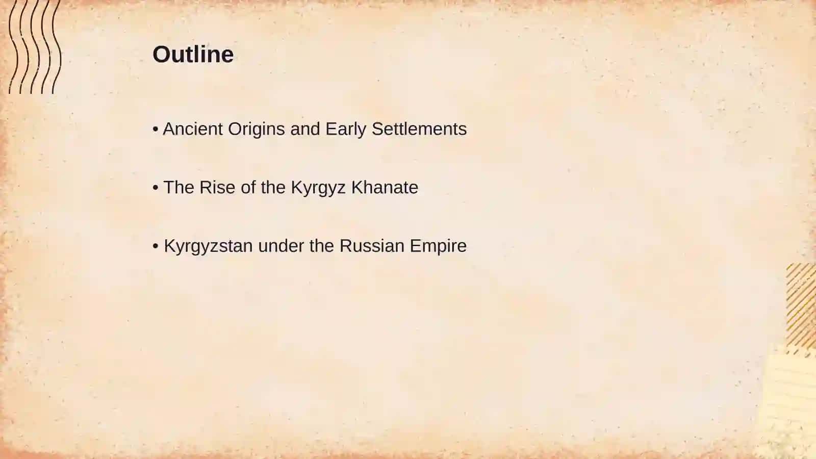 The history of Kyrgyzstan 2