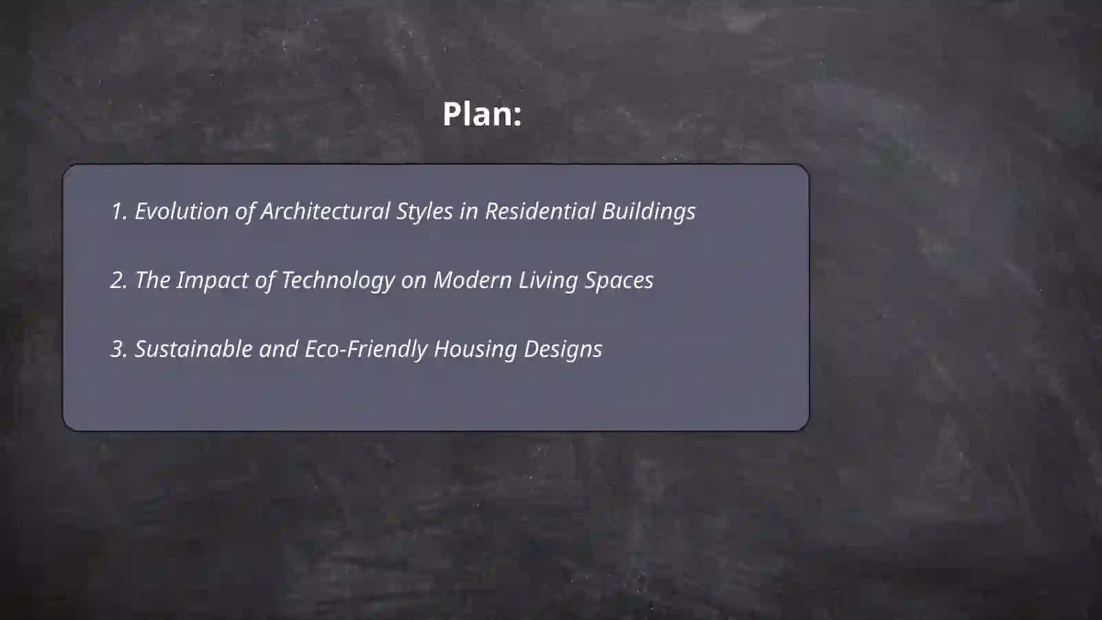 Houses and dwellings,changes in the way of living 2