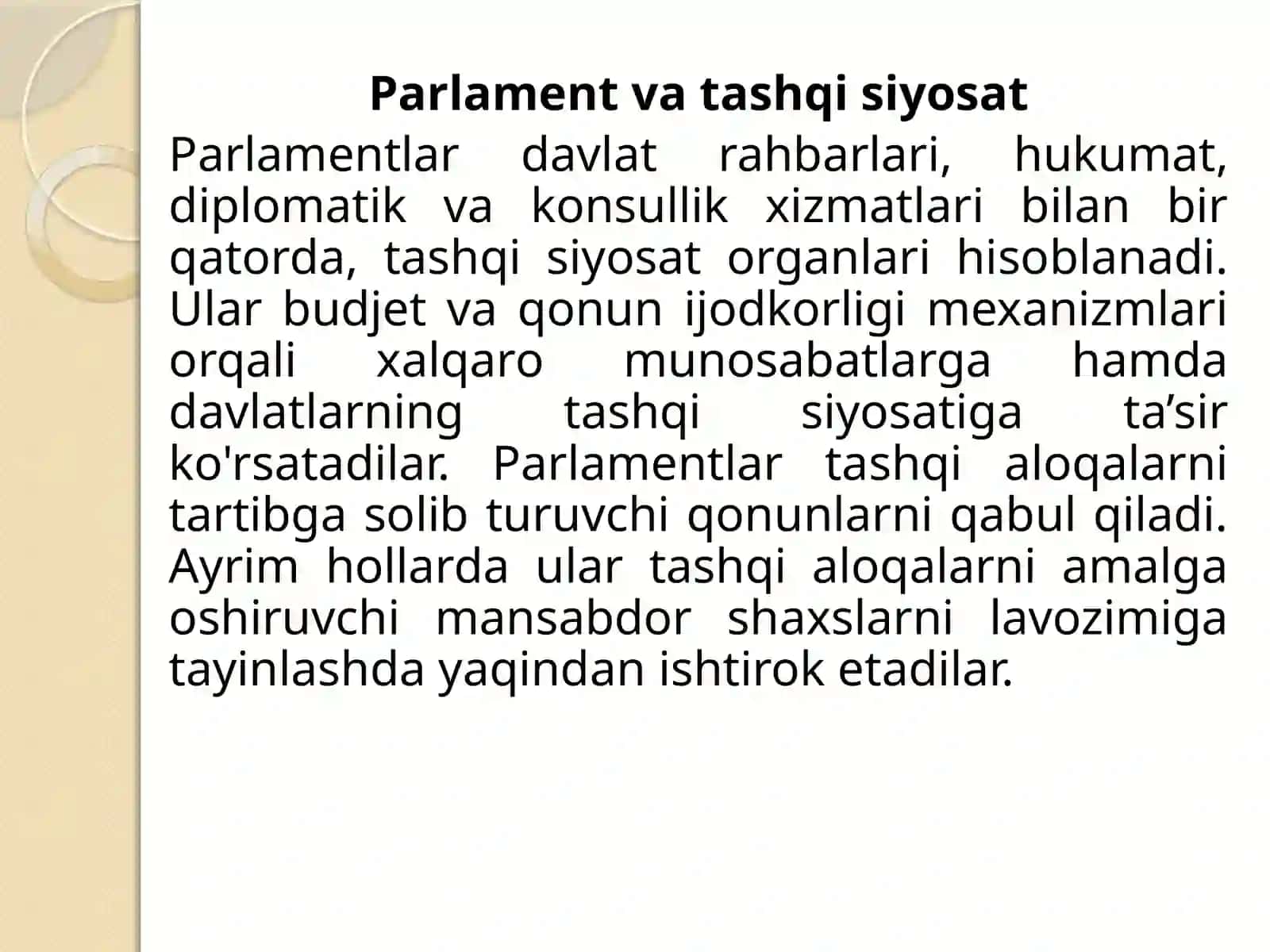 Xalqaro parlament huquqi 2