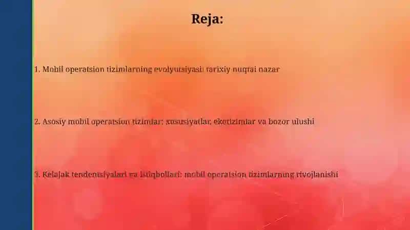 Mobil operatsion tizimlar rivojlanishi 2