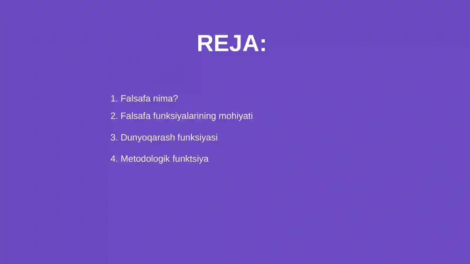 Falsafa funksiyalari 2