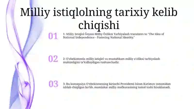 Milliy Istiqlol Ğoyasi-Milliy Õzlikni Tarbiyalash 2