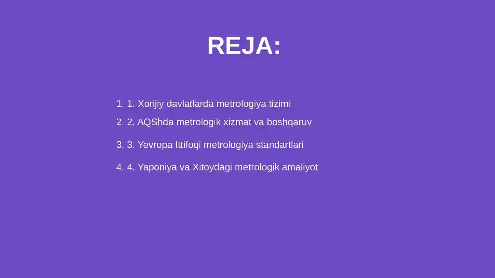 Xorijiy davlatlarda metrologik xizmat 2