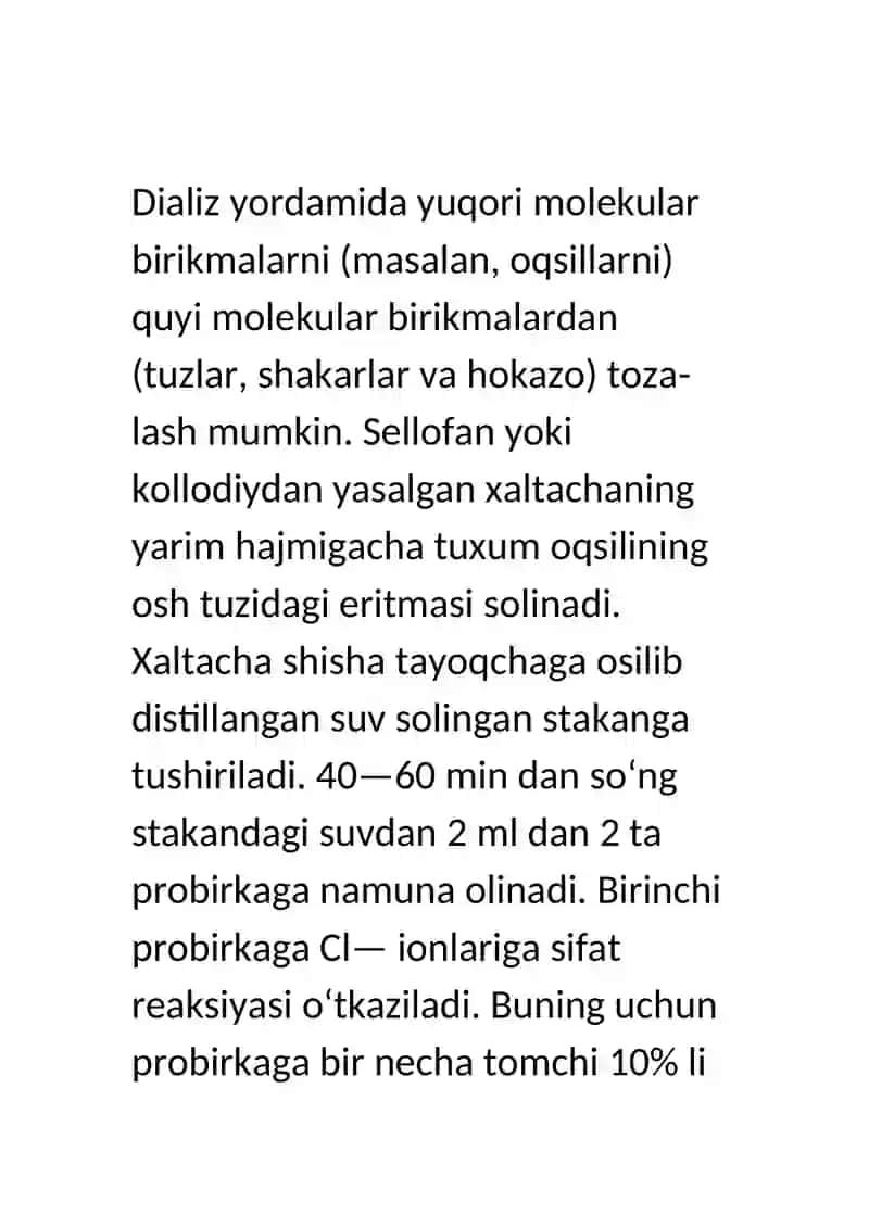DIALIZ USULI HAQIDA TUSHUNCHA 2