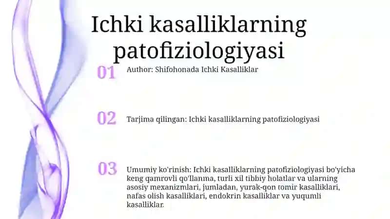 Ichki kasalliklarning patofiziologiyasi 2