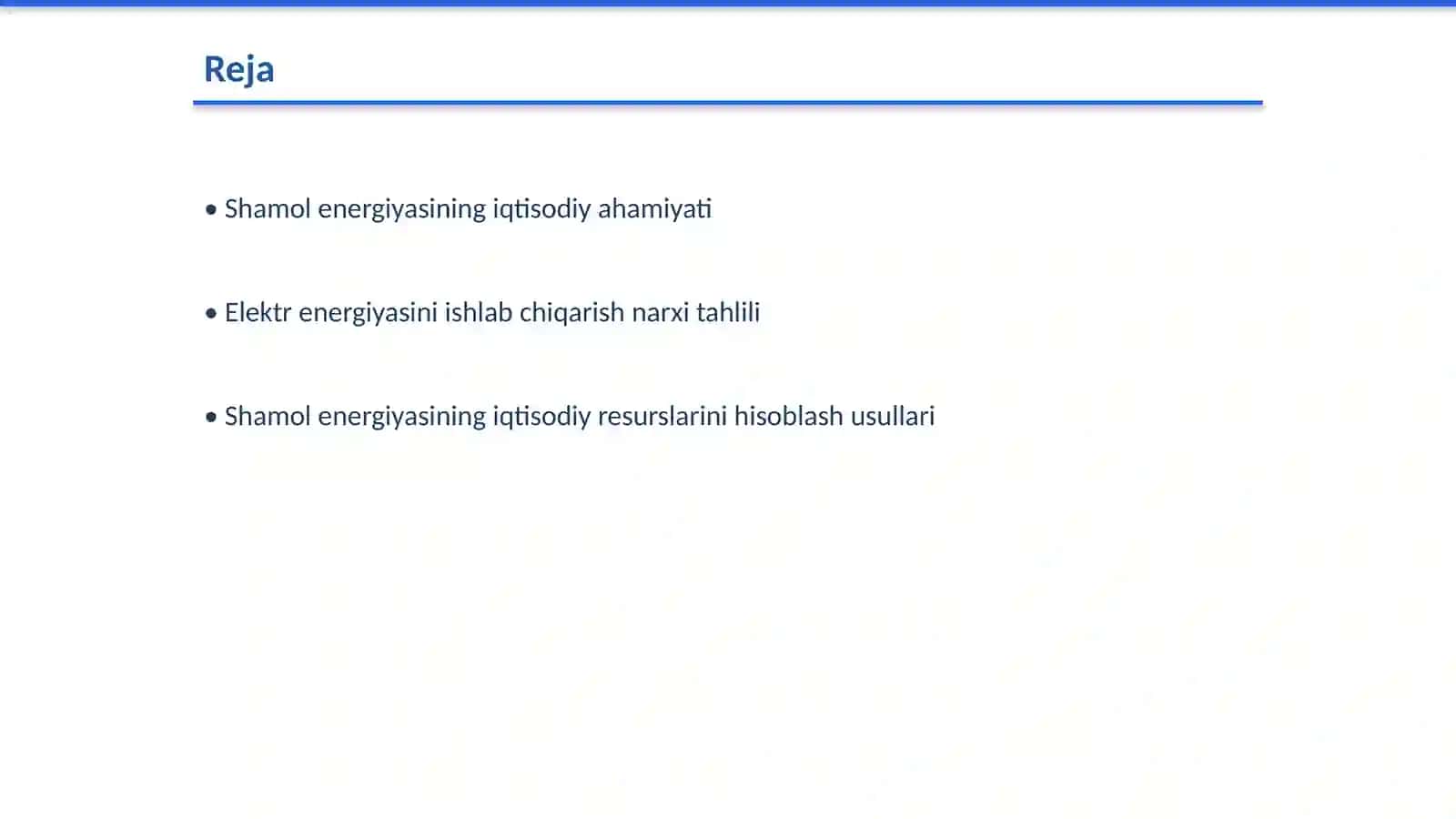 Shamol energetikasining iqtisodiy jihatlari 2