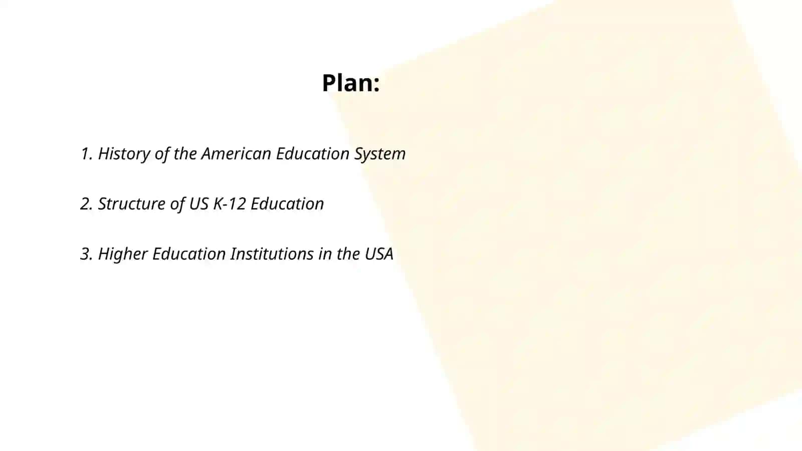 Educational system of the Usa 2