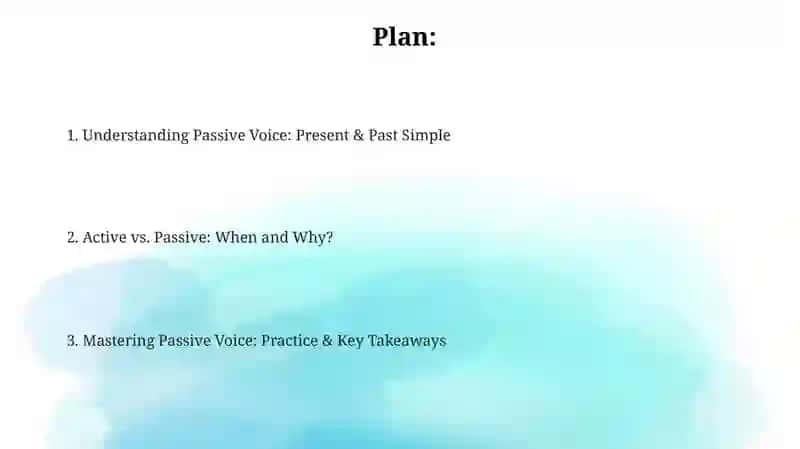 PassiveVoise( Present & Past Simple) 2