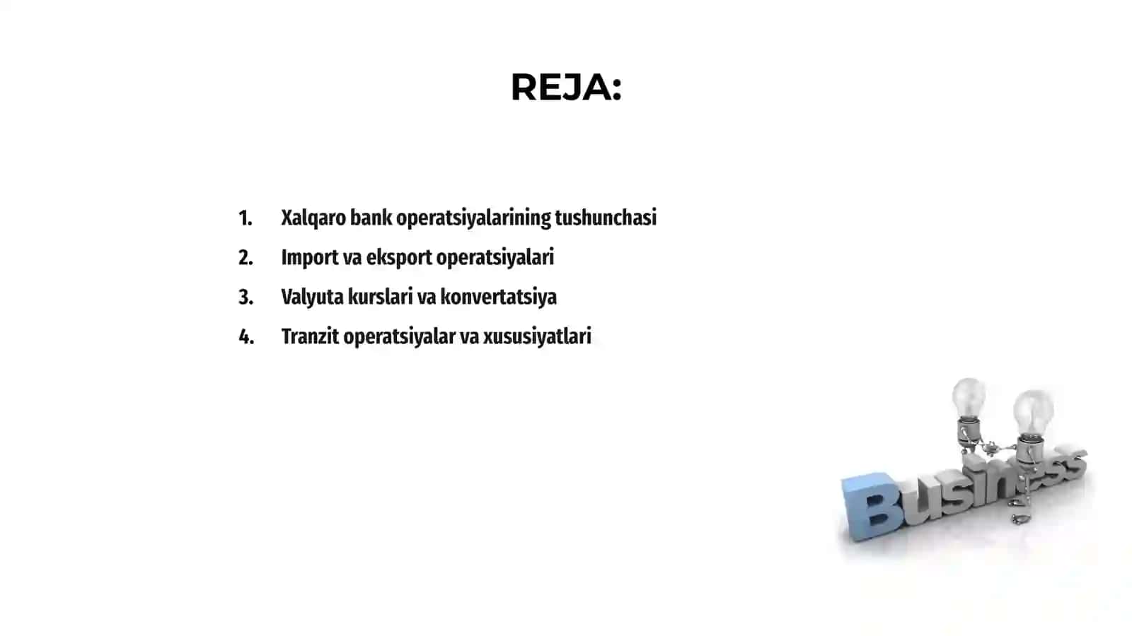 Xalqaro bank operatsiyalarining turlari 2