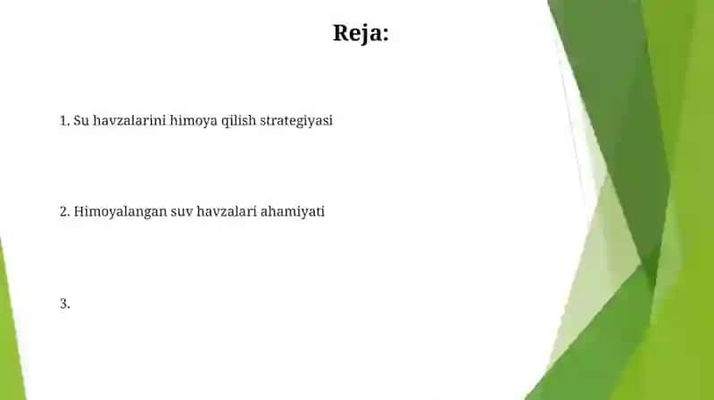 Muhofaza qilinuvchi suv obyektlari 2