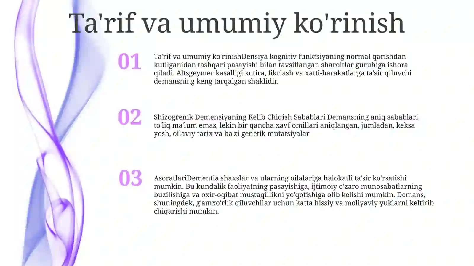 Shizogrenik Demensiyaning Kelib Chiqish Sabablari Va Asoratlari 2