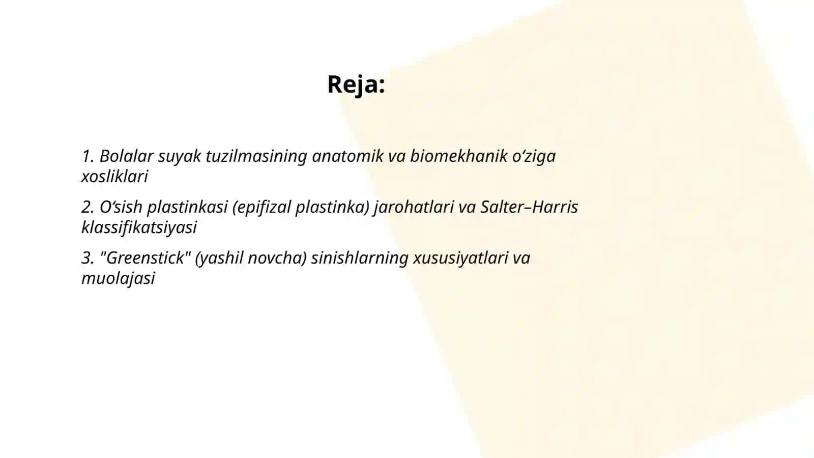 Bolalarda suyak shikastlarini o‘ziga xosligi 2