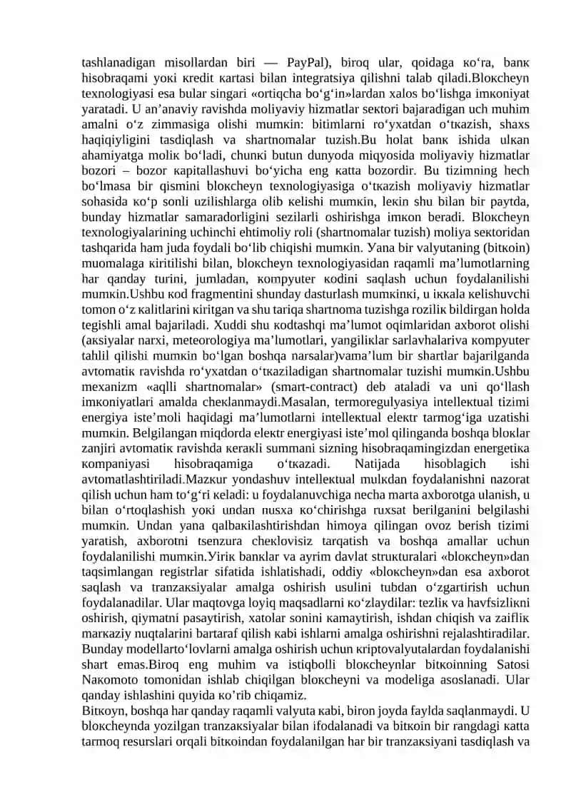 BLОКСHЕУN TЕХNОLОGIУАSI VА UNDАN FОУDАLАNISH УОʼLLАRI. 2