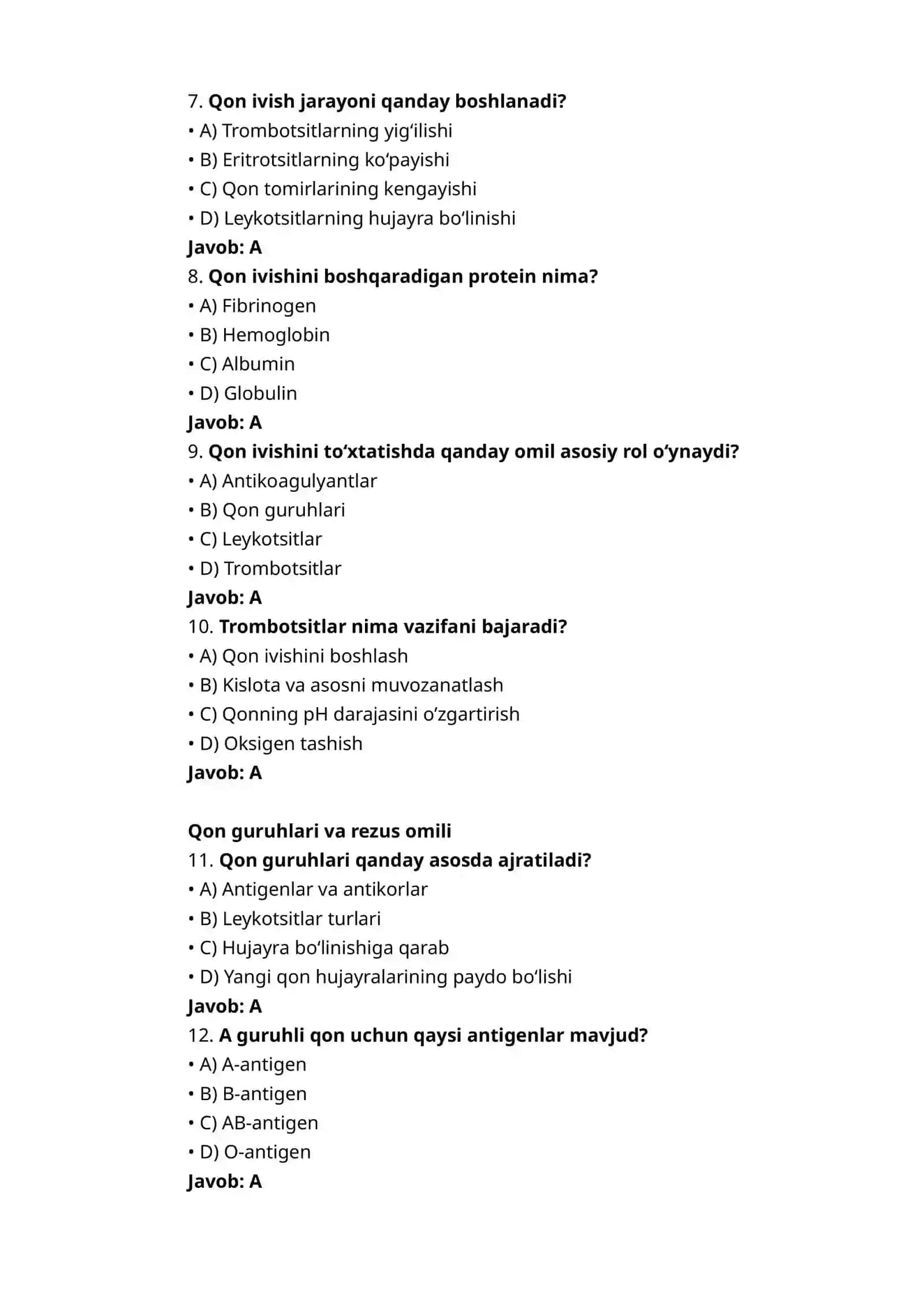 Lejkotsitlar nima? 2