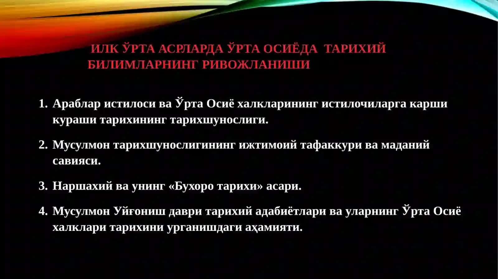 Mavzusiga kirish 2