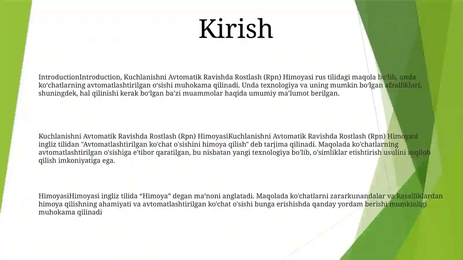Kuchlanishni Avtomatik Ravishda Rostlash (Рпн) Himoyasi 2