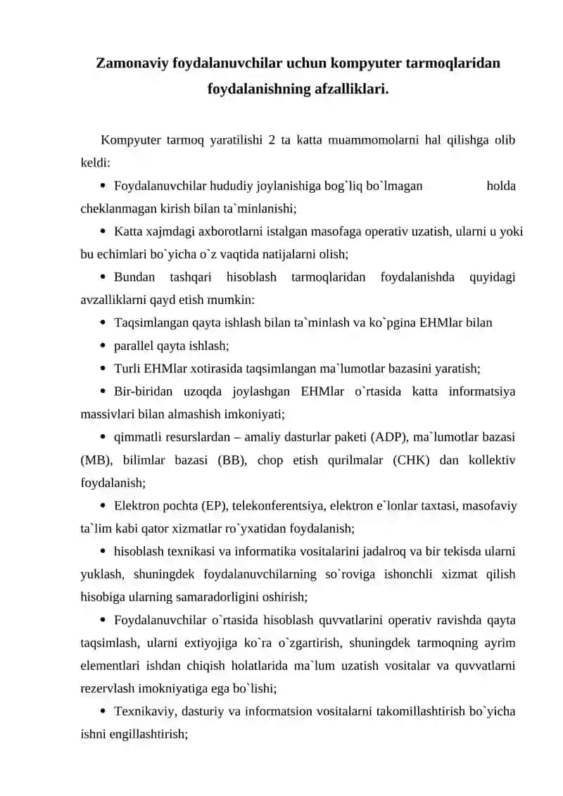 Kompyuter tarmoqlari 2