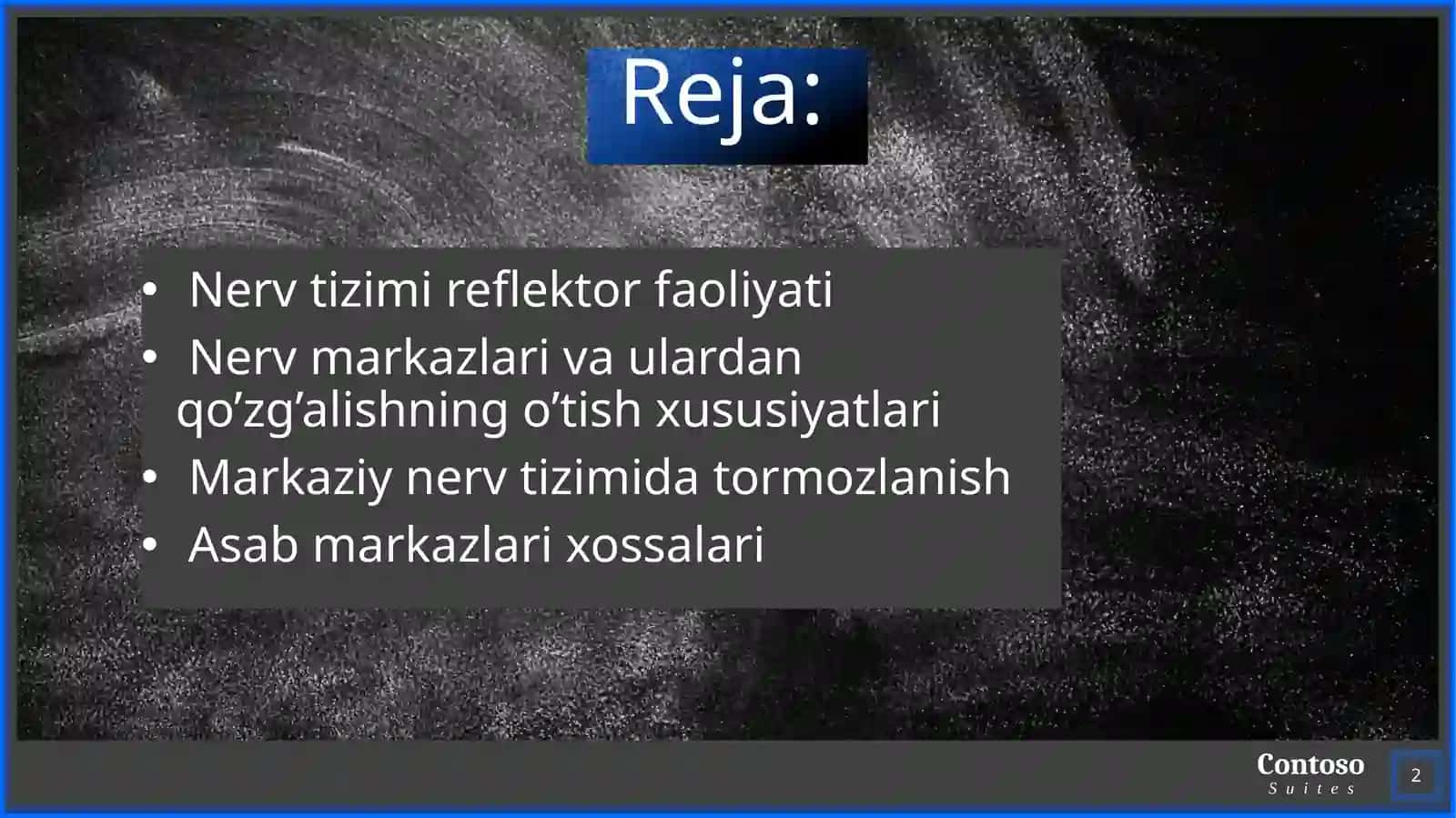 Asab markazlari xossalari 2