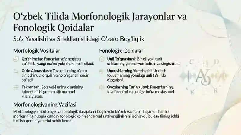 Morfonologiya va uning o‘rganish obyekti 2