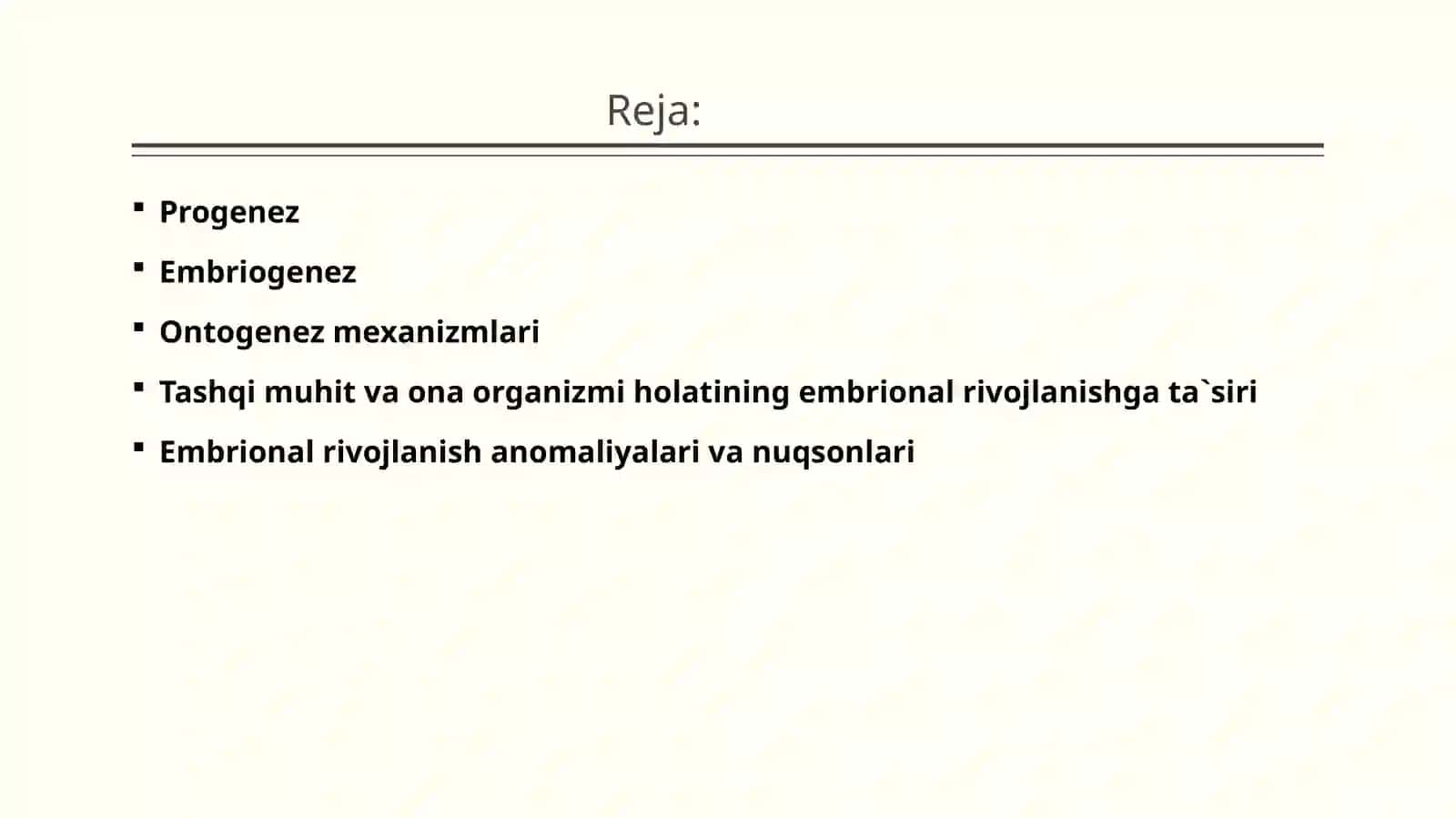 Progenez va EmbrIogenez 2
