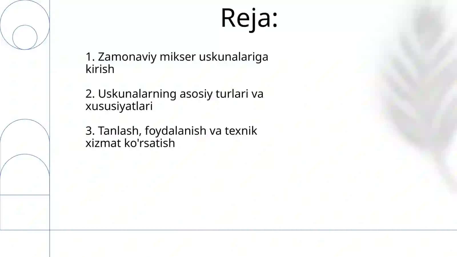 Zamonaviy aralashtirish apparatlari 2