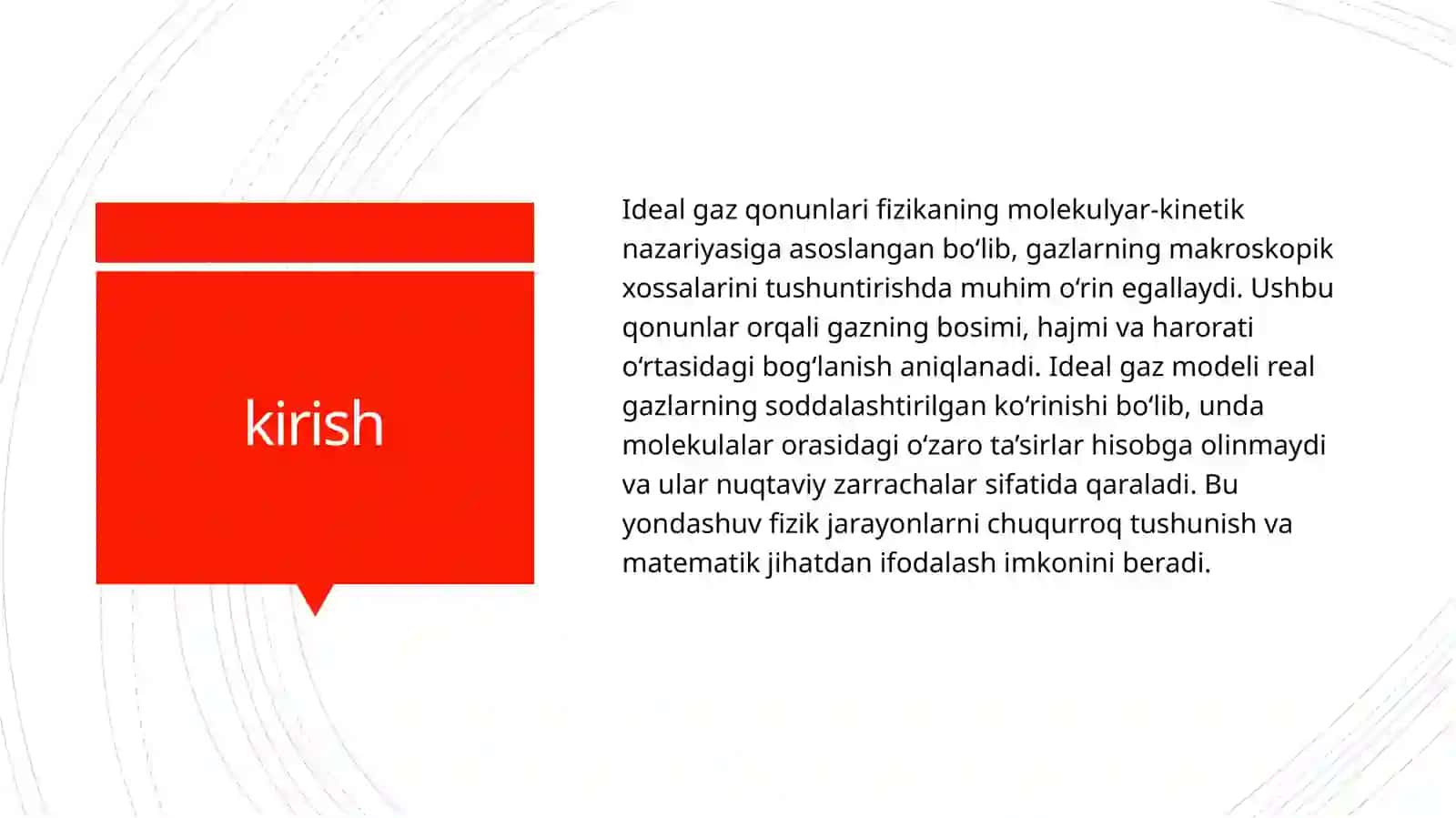 Ideal gaz qonunlari 2