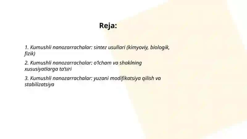 Kumushli nanozarrachalar 2