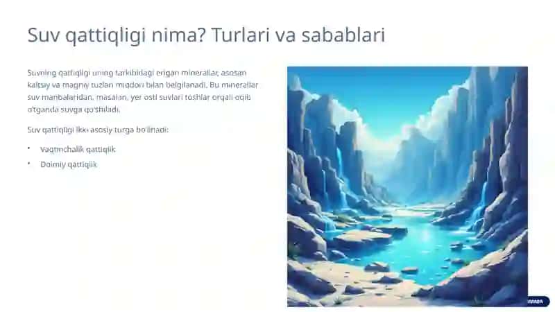 Suvning qattiqligi: Muammo va yechimlar 2