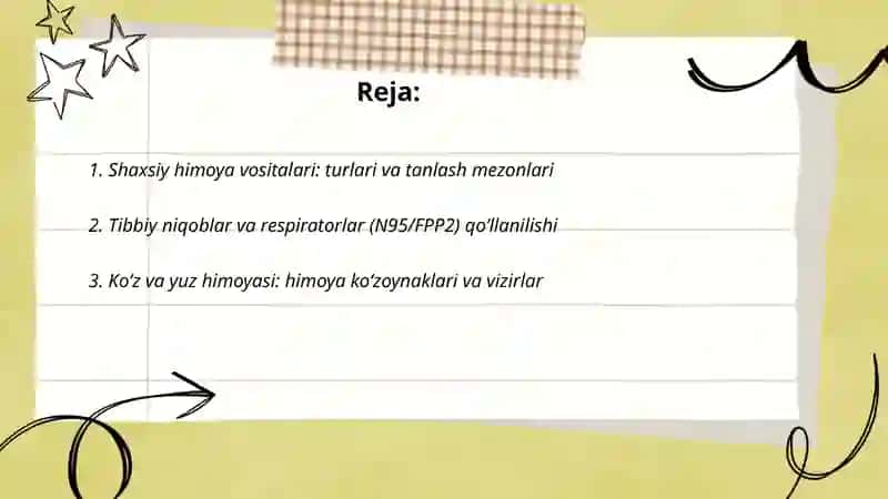 Shaxsiy himoya vositalari 2