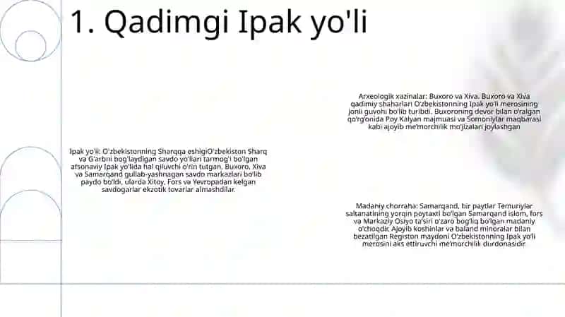 Qadimgi Ipak yo'li 2