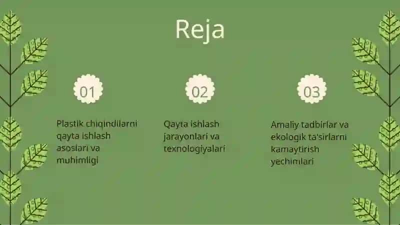 Plastik chiqindilarni qayta ishlash 2