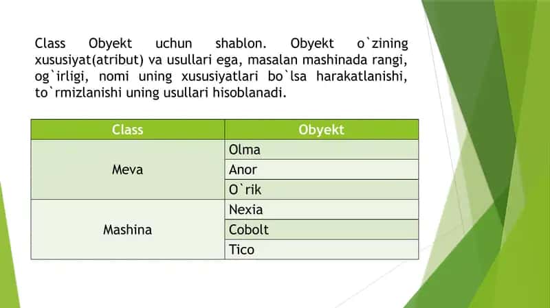 Java OOP tili 2
